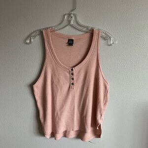 Women’s Wild Fable Large Rose Button Up Tank Top